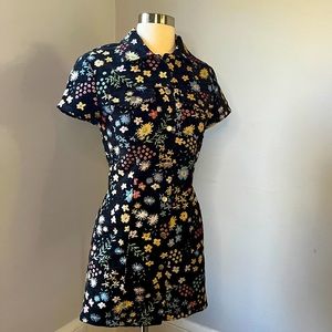 🌼 EMBROIDERED FLORAL BUTTON DRESS 🌸🌿